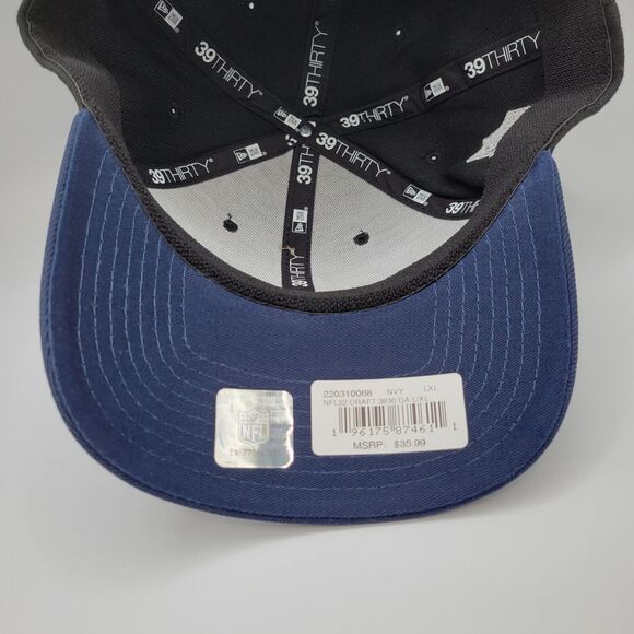 Dallas Cowboys Mens L/XL Hat New Era Flex Fit 39THIRTY Black Navy 2022 NFL Draft - Picture 5 of 9